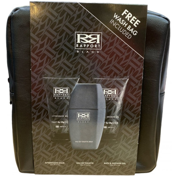 Dana Dana Rapport Black Gift Set 100ml EDT + 150ml Aftershave Balm + 150ml Shower Gel + Wash Bag - Health & Beauty > Personal Care > Cosmetics > Bath & Body Gift Sets