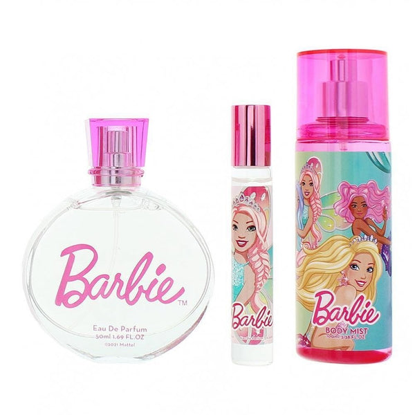 Barbie Barbie Gift Set 50ml EDP + 10ml Roll-On Perfume + 100ml Body Spray - Health & Beauty > Personal Care > Cosmetics > Perfumes & Colognes > Eaux de Parfum