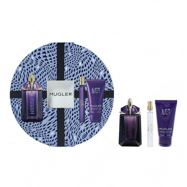 MUGLER Mugler Alien Gift Set 60ml EDP Spray + Body Lotion 50ml + EDP 10ml -