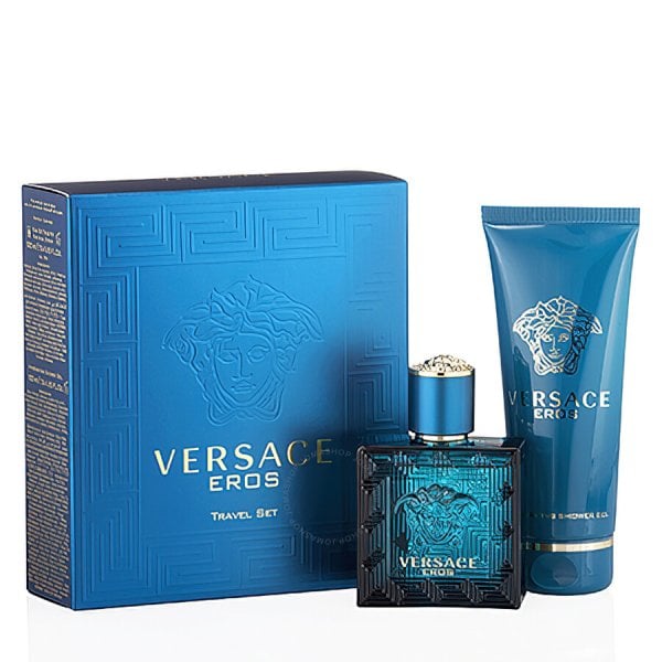 Versace Versace Eros Travel Set 50ml EDT Spray + Shower Gel 100ml -