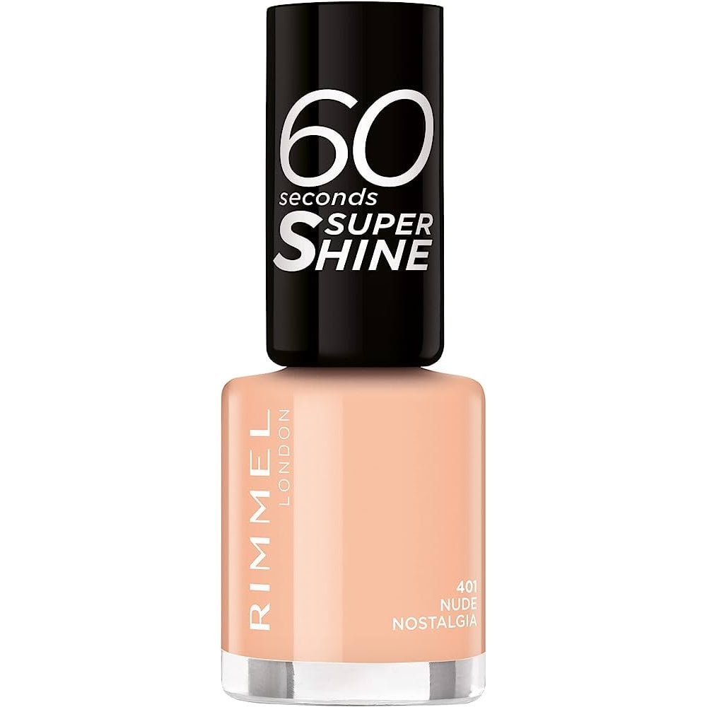 Rimmel London 60 Seconds Super Shine 8ml - 401 Nude Nostalgia
