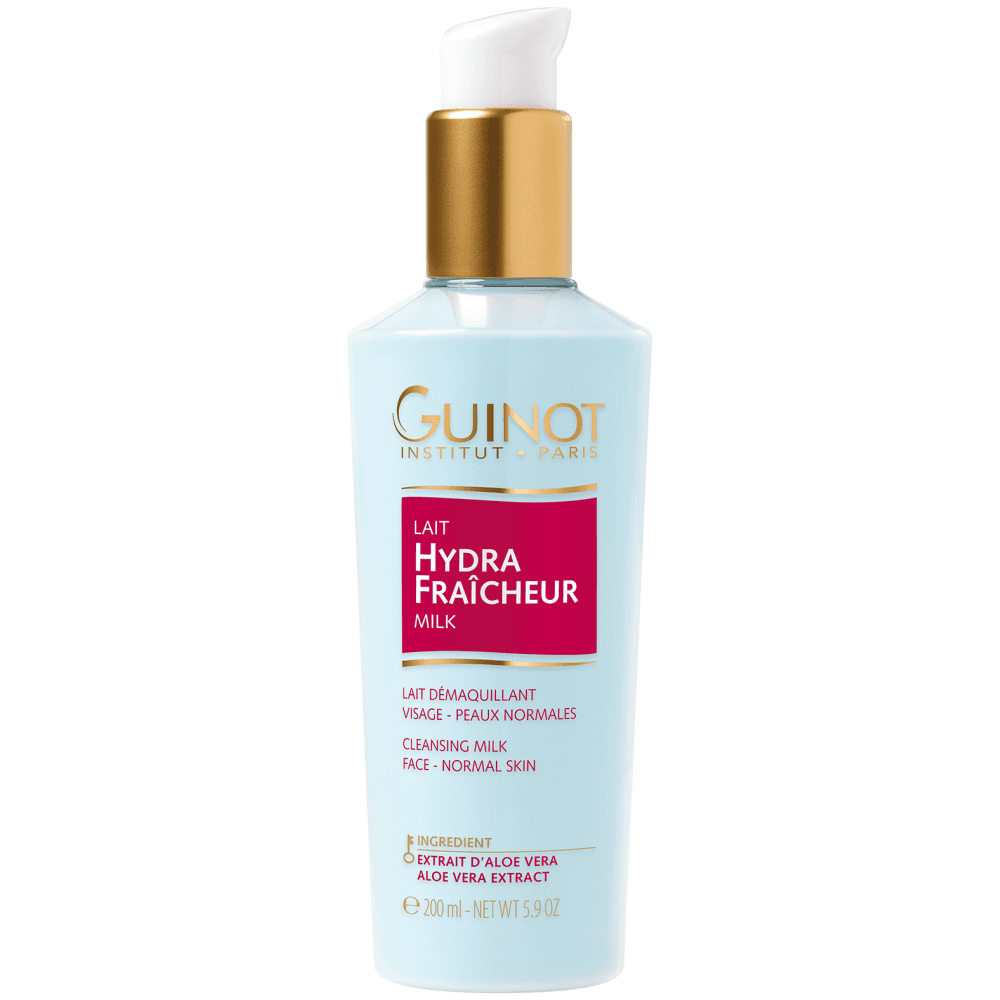 Guinot Guinot 200ml Lait Hydra Fraicheur Refreshing Cleansing Milk All Skin Types (Aloe Vera Extract) -
