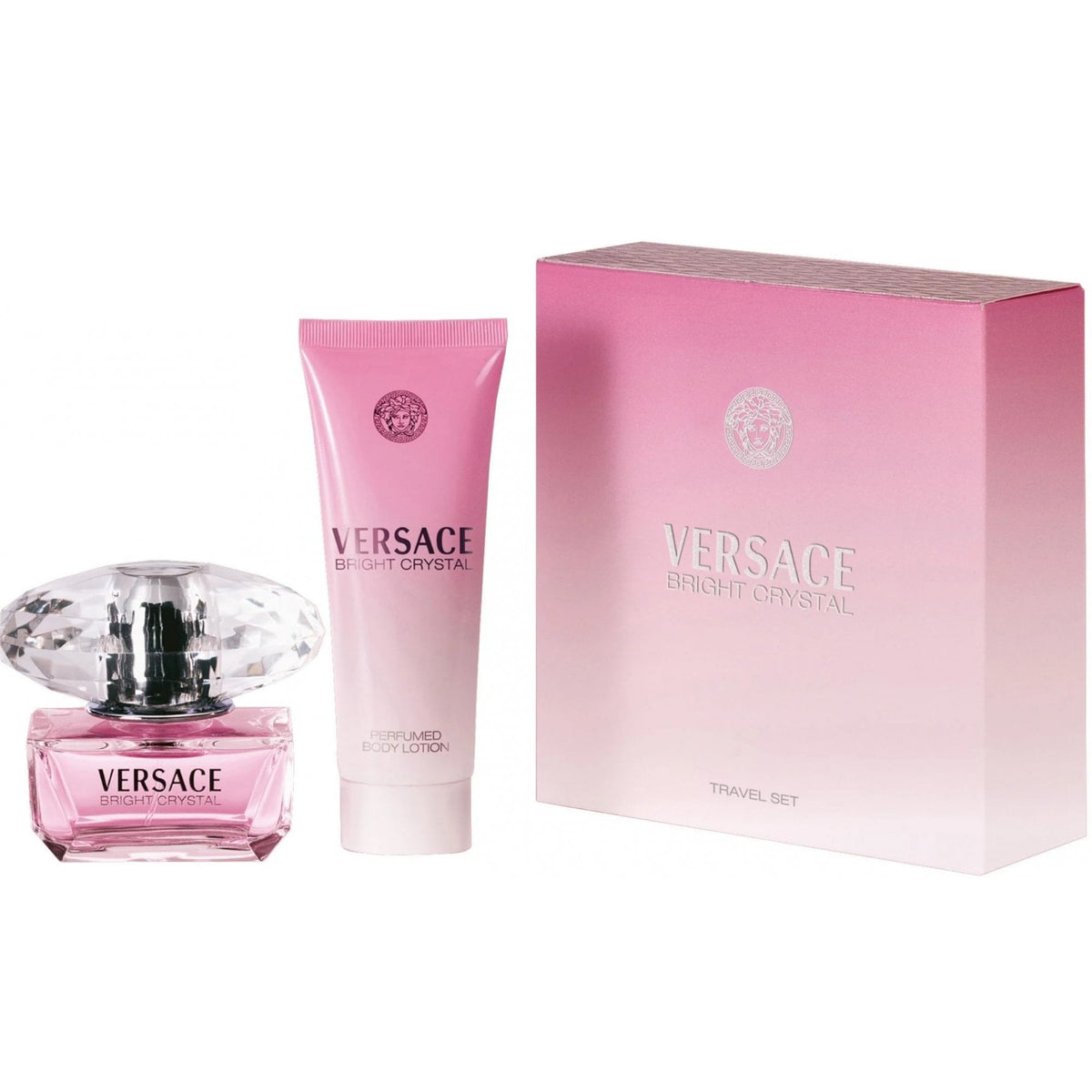 Versace Versace Bright Crystal Gift Set 50ml EDT Spray + 100ml Body Lotion - Health & Beauty > Personal Care > Cosmetics > Perfumes & Colognes > Eaux De Toilette