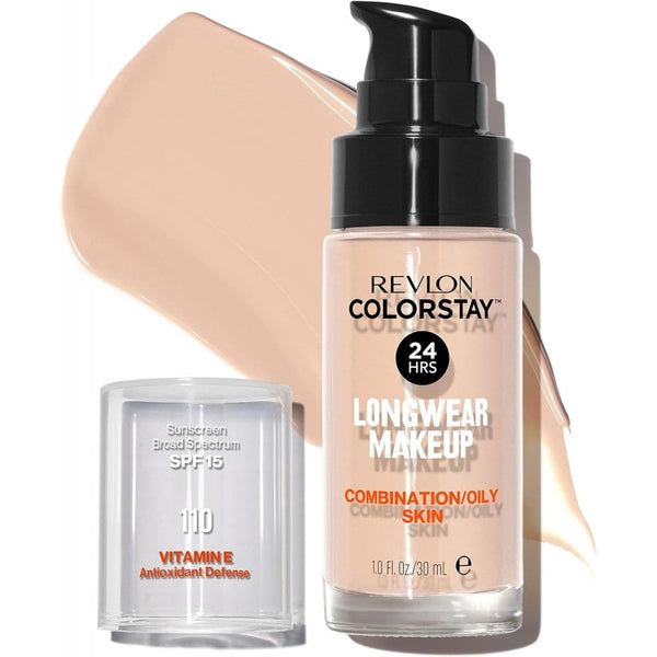 Revlon Revlon Colorstay Foundation Combination/Oily Skin 30ml - 110 Ivory - Health & Beauty > Personal Care > Cosmetics > Makeup > Face Makeup > Foundations & Concealers