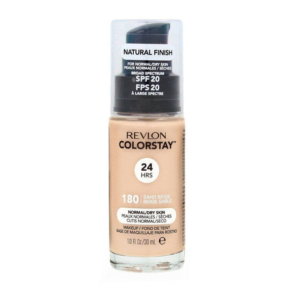 Revlon Revlon Colorstay Foundation Normal/Dry Skin 30ml - 180 Sand Beige - Health & Beauty > Personal Care > Cosmetics > Makeup > Face Makeup > Foundations & Concealers
