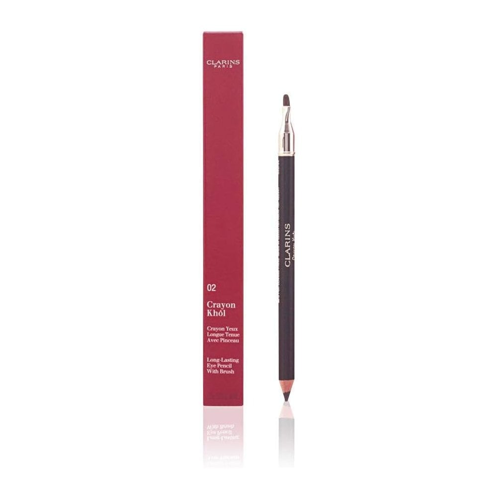 Clarins Long-lasting Eye Pencil With Brush - 02 Intense Brown