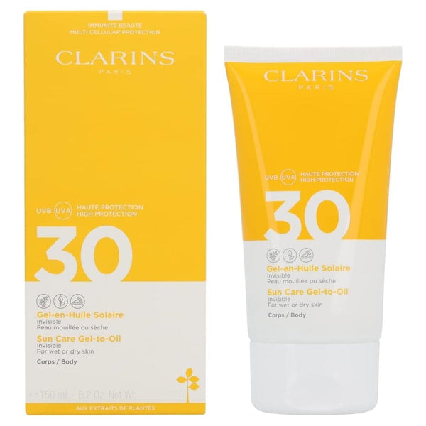 Clarins Clarins Sun Care Gel To Oil SPF30 Body 150ml - Health & Beauty > Personal Care > Cosmetics > Skin Care > Sunscreen SPF