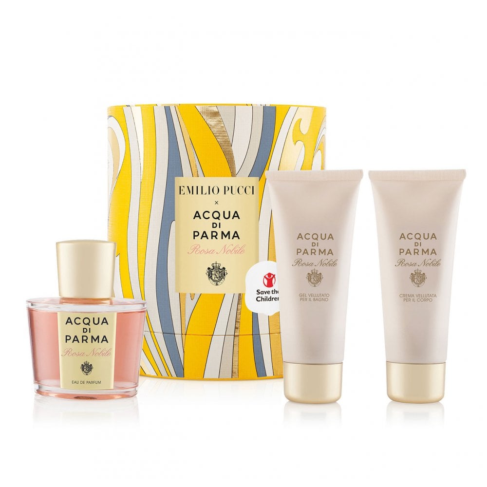 Acqua di Parma Acqua Di Parma Rosa Nobile 3 Piece Gift Set: EDP 100ml - Bath Gel 75ml - Body Cream 75G - Health & Beauty > Personal Care > Cosmetics > Perfumes & Colognes EDP