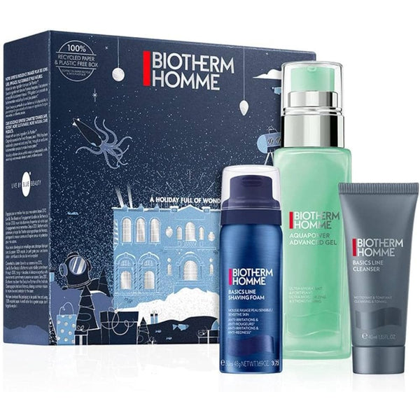 Biotherm Biotherm Homme Aquapower Gift Set 75ml Aquapower Advanced Gel + 4ml Basic Line Cleanser + 50ml Foam Shaver - Health & Beauty > Personal Care > Shaving & Grooming > Shaving Kits .