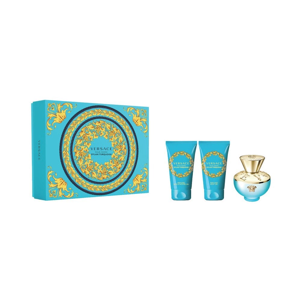 Versace Versace Dylan Turquoise EDT 50ml Spray + 50ml Body Gel + 50ml Shower Gel - Health & Beauty > Personal Care > Cosmetics > Perfumes & Colognes EDT