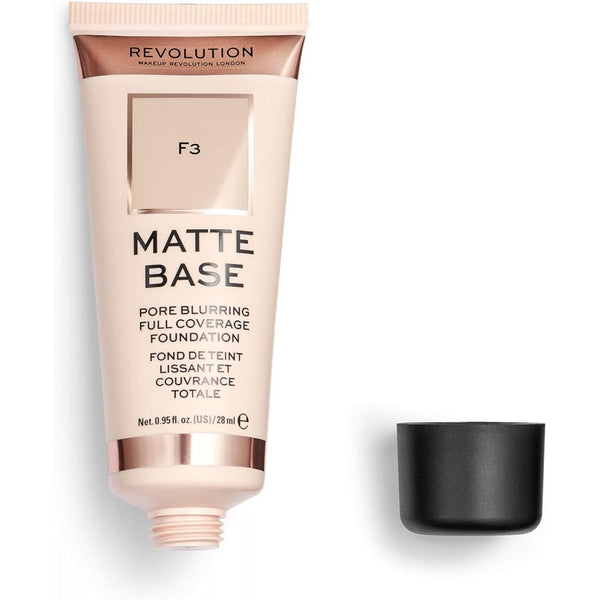 REVOLUTION Revolution Matte Base Foundation - F3 - Health & Beauty > Personal Care > Cosmetics > Makeup > Face Makeup > Foundations & Concealers