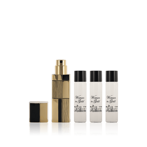 KILIAN By Kilian Woman In Gold Gift Set 4 X 7.5ml EDP Refill + Travel Spray - Health & Beauty > Personal Care > Cosmetics > Perfumes & Colognes > Eaux de Parfum EDP