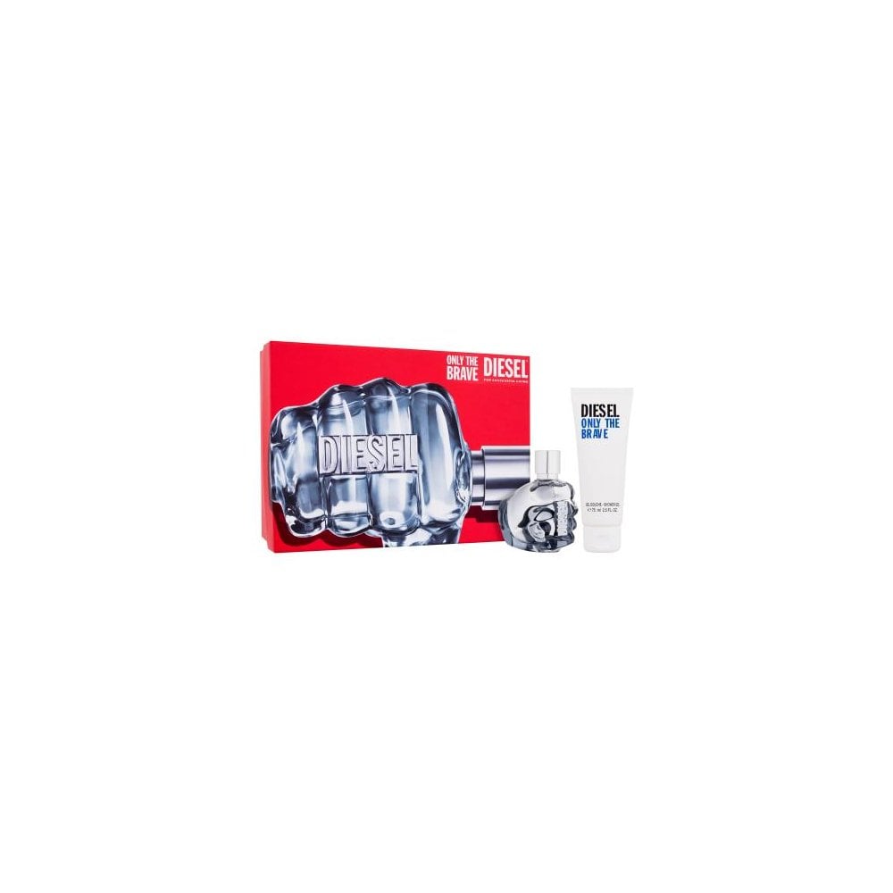 Diesel Only The Brave Gift Set 50ml EDT Spray + 75ml Shower Gel