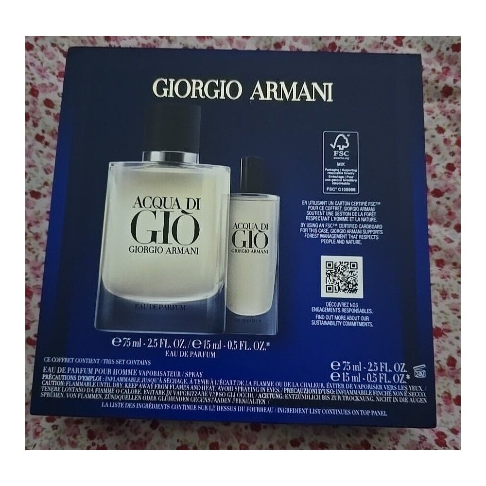 Giorgio Armani Giorgio Armani Acqua Di Gio For Men - 75ml EDP Spray + 15ml EDP Spray Set - Health & Beauty > Personal Care > Cosmetics > Perfumes & Colognes EDP