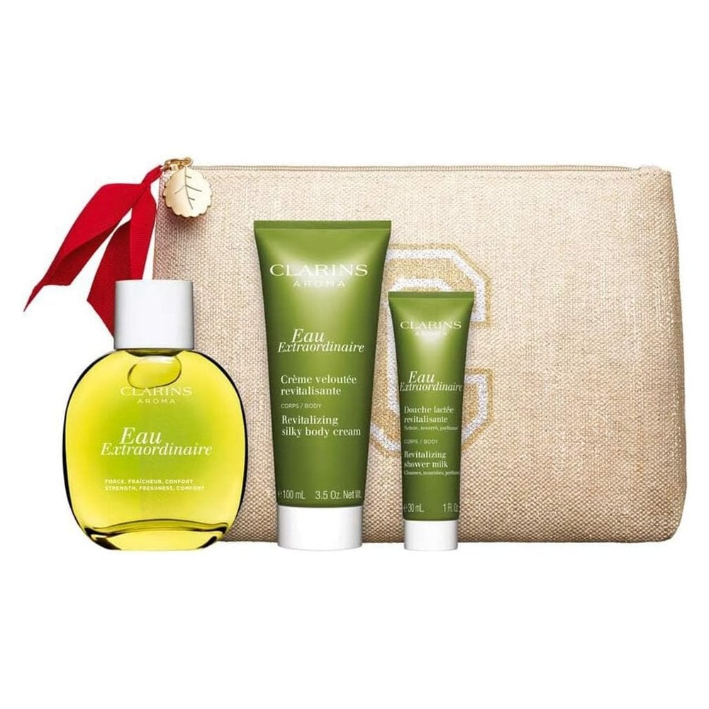 Clarins Clarins Eau Extraordinaire 100ml Treatment Fragrance + 100ml Revitalizing Silky Body Cream + 30ml Revitalizing Shower Milk - Health & Beauty > Personal Care > Cosmetics > Perfumes & Colognes Body Cream