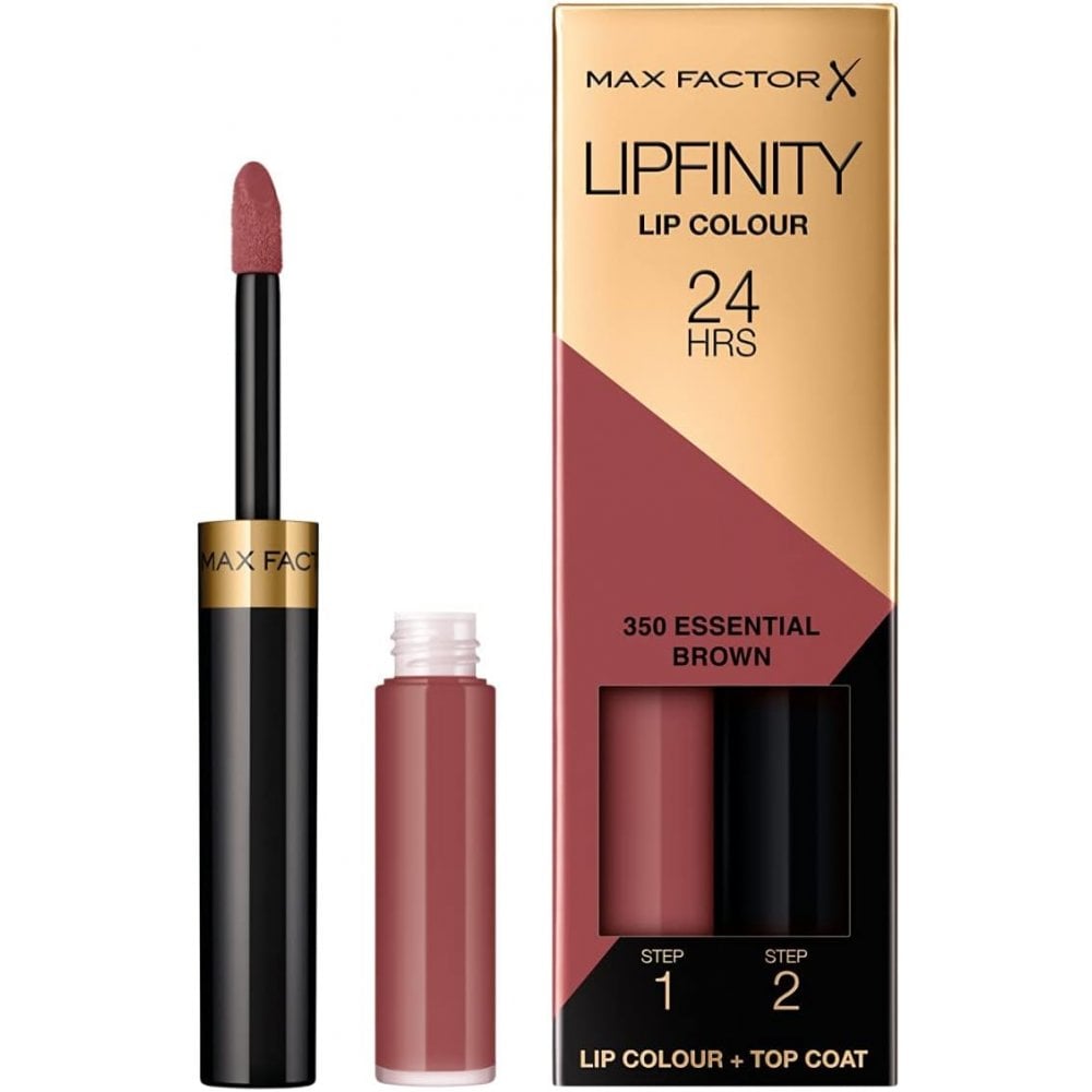 MAX FACTOR Max Factor Lipfinity Lip Colour 2-step Long Lasting - 350 Essential Brown - Health & Beauty > Personal Care > Cosmetics > Makeup > Lip Makeup > Lipsticks