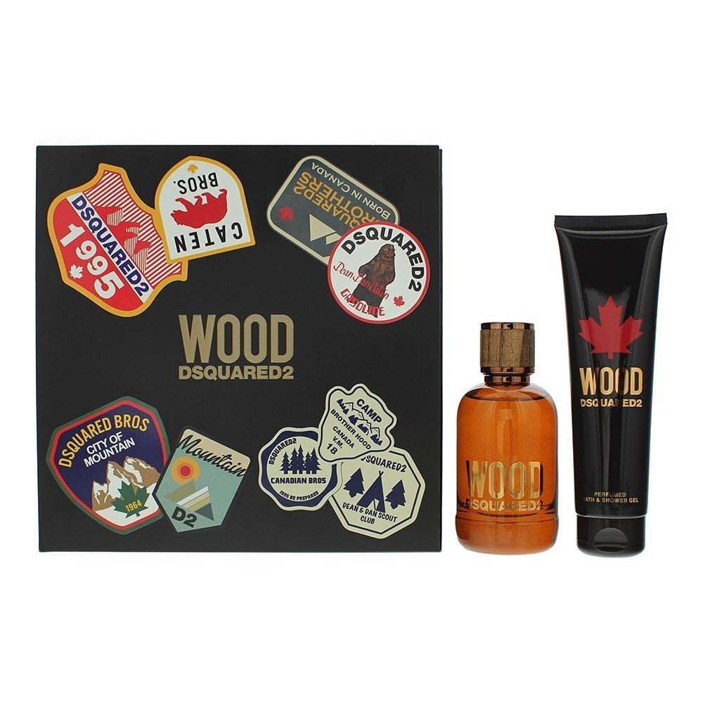 DSQUARED2 Dsquared2 Wood 2 Piece Gift Set: EDT 100ml - Shower Gel 150ml - Health & Beauty > Personal Care > Cosmetics > Perfumes & Colognes > Eaux De Toilette EDT