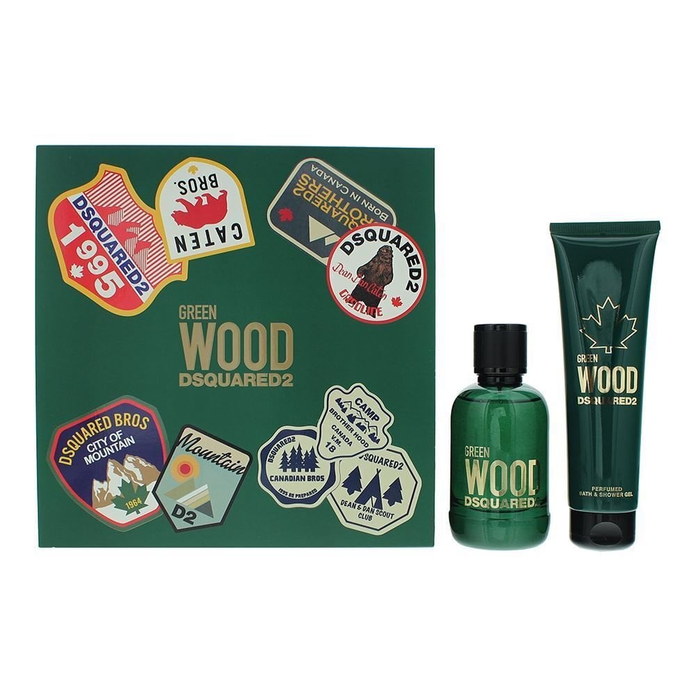 DSQUARED2 Dsquared2 Green Wood 2 Piece Gift Set: EDT 100ml - Shower Gel 150ml - Health & Beauty > Personal Care > Cosmetics > Perfumes & Colognes > Eaux De Toilette EDT