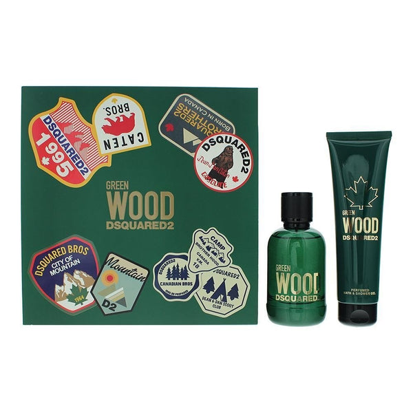 DSQUARED2 Dsquared2 Green Wood 2 Piece Gift Set: EDT 100ml - Shower Gel 150ml - Health & Beauty > Personal Care > Cosmetics > Perfumes & Colognes > Eaux De Toilette EDT
