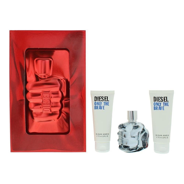 Diesel Diesel Only The Brave 3 Piece Gift Set: EDT 75ml - 2 X Shower Gel 75ml - Health & Beauty > Personal Care > Cosmetics > Perfumes & Colognes > Eaux De Toilette EDT