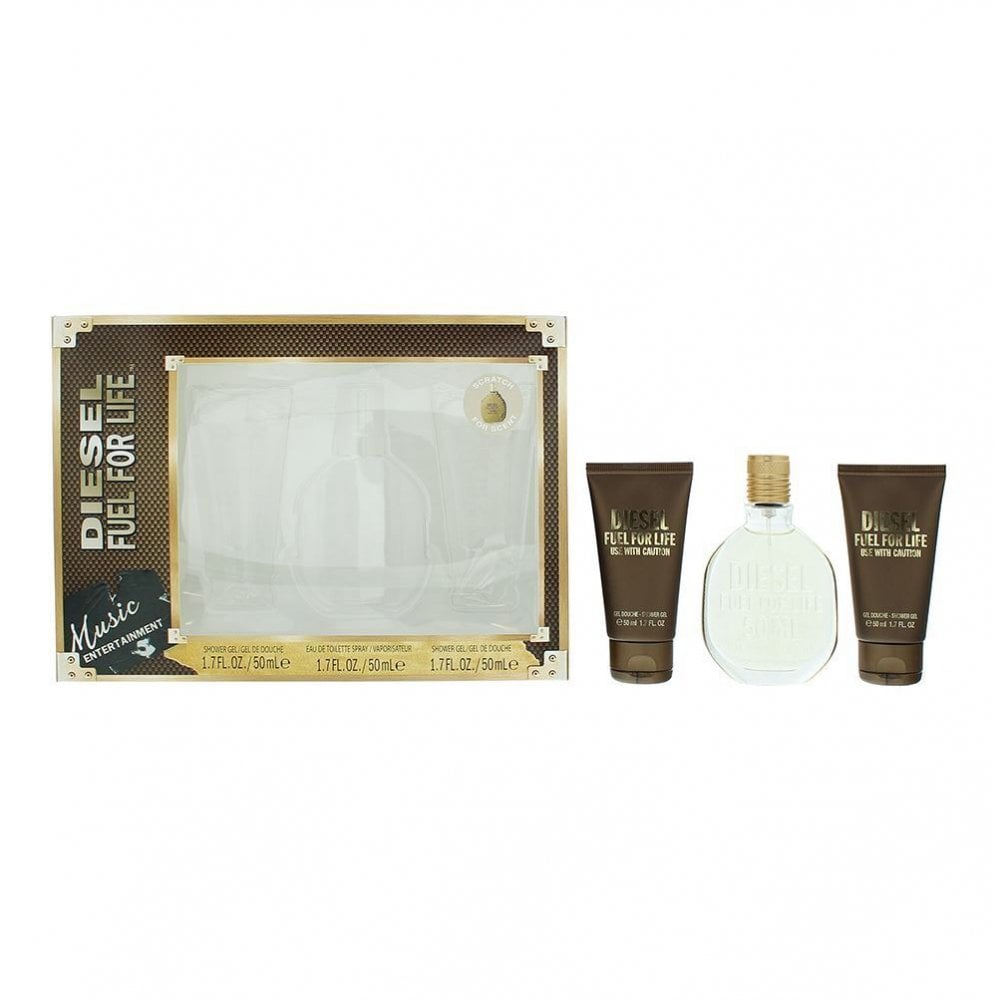Diesel Diesel Fuel For Life EDT 3 Piece Gift Set: EDT 50ml - 2 X Shower Gel 50ml - Health & Beauty > Personal Care > Cosmetics > Perfumes & Colognes > Eaux De Toilette EDT