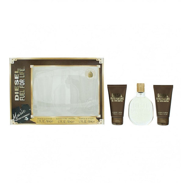Diesel Diesel Fuel For Life EDT 3 Piece Gift Set: EDT 50ml - 2 X Shower Gel 50ml - Health & Beauty > Personal Care > Cosmetics > Perfumes & Colognes > Eaux De Toilette EDT