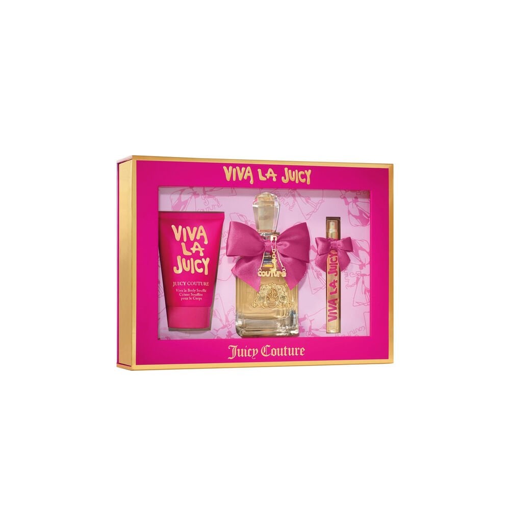 Juicy Couture Viva La Juicy 50ml EDP Spray +10ml EDP Mini + 125ml Body Souffle - Health & Beauty > Personal Care > Cosmetics > Perfumes & Colognes EDP