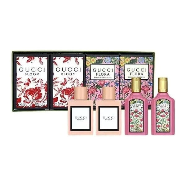 Gucci Gucci Gift Set: Gucci Bloom 2 x 5ml EDP Spray + Gucci Flora 2 x 5ml EDP Spray - Health & Beauty > Personal Care > Cosmetics > Perfumes & Colognes > Eaux de Parfum EDP