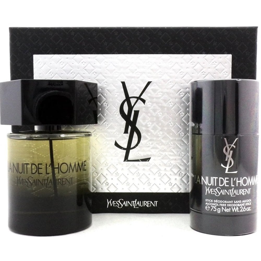 Yves Saint Laurent Ysl La Nuit De L'Homme Set: EDT Spray 100ml + Deo Spray 75Ml - Health & Beauty > Personal Care > Cosmetics > Perfumes & Colognes > Eaux De Toilette EDT