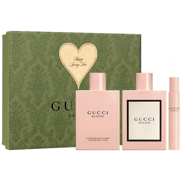 Gucci Gucci Bloom Gift Set 100ml EDP Spray + 100ml Body Lotion + 10ml EDP Spray - Health & Beauty > Personal Care > Cosmetics > Perfumes & Colognes EDP