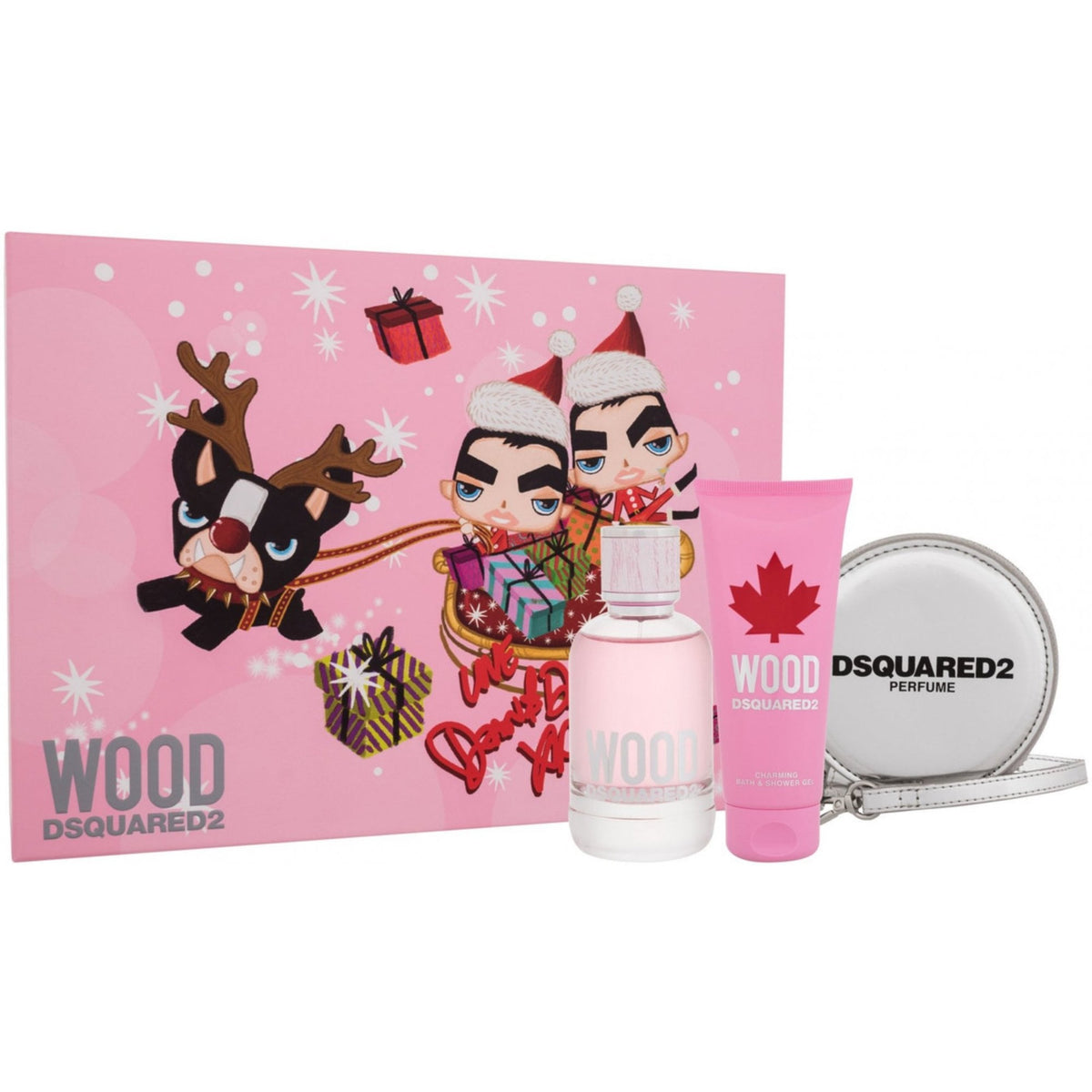 DSQUARED2 Dsquared2 Wood 3 Piece Gift Set: EDT 100ml - Shower Gel 100ml - Pouch - Health & Beauty > Personal Care > Cosmetics > Perfumes & Colognes > Eaux De Toilette EDT