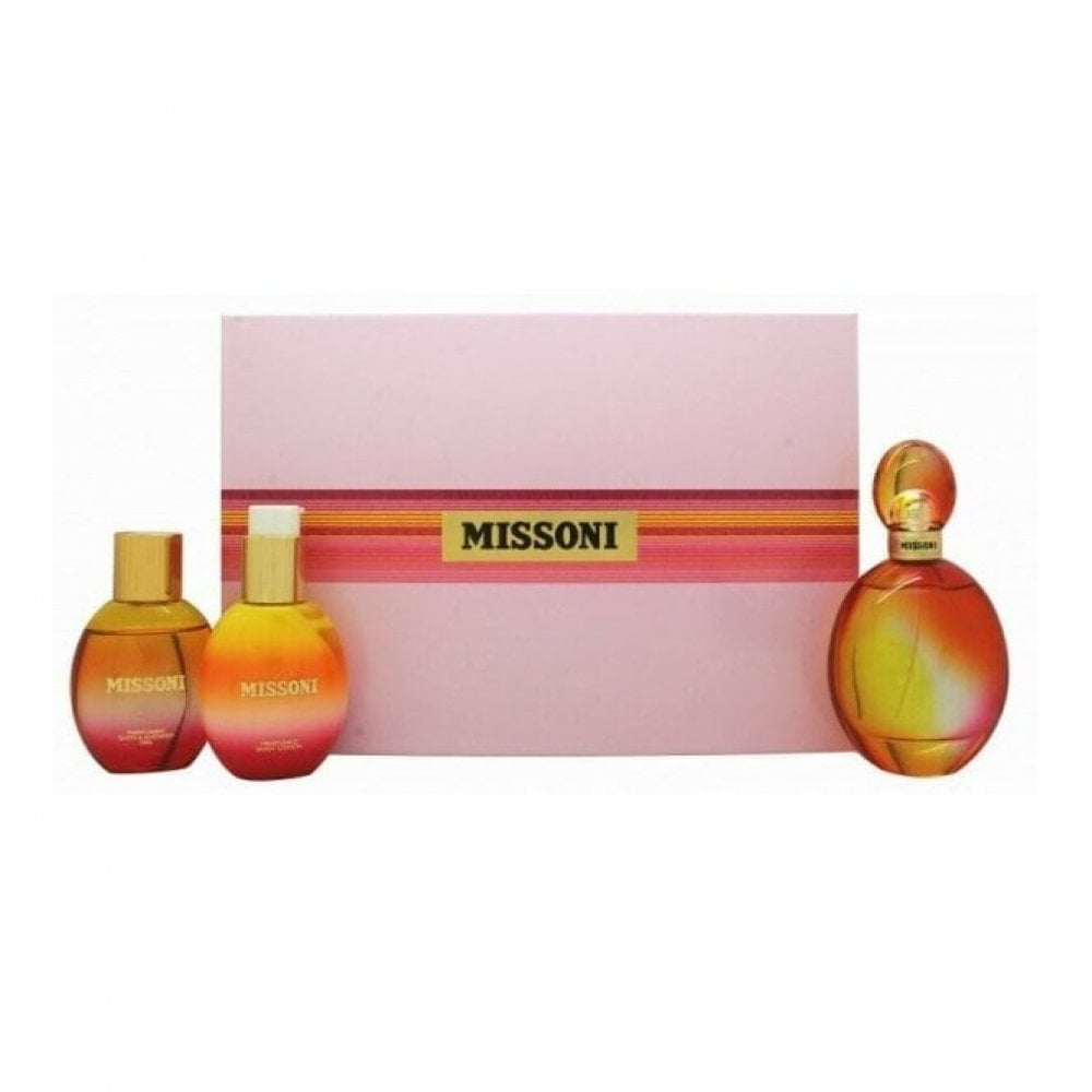 Missoni Gift Set 100ml EDT + 100ml Body Lotion + 100ml Shower Gel