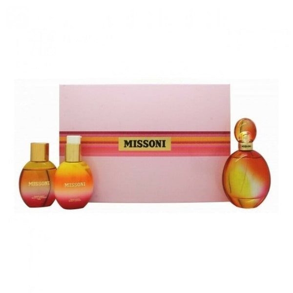 Missoni Gift Set 100ml EDT + 100ml Body Lotion + 100ml Shower Gel