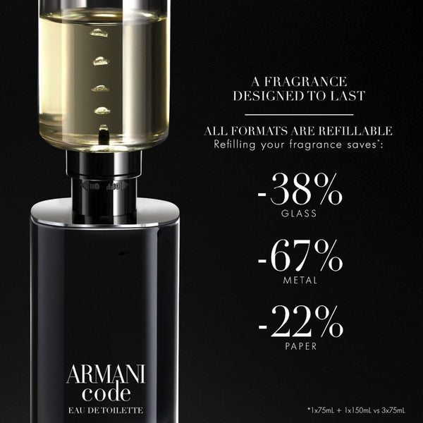 Giorgio Armani Giorgio Armani Code For Men 150ml EDP Refill - Health & Beauty > Personal Care > Cosmetics > Perfumes & Colognes > Eaux de Parfum EDP