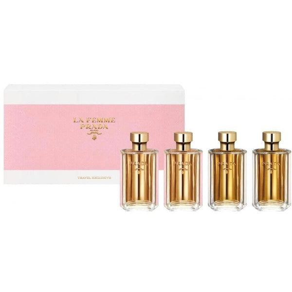 Prada Prada Minature Gift Set: 2 x 9ml La Femme EDP Spray + 2 x 9ml L'Eau EDP Spray - Health & Beauty > Personal Care > Cosmetics > Perfumes & Colognes > Eaux de Parfum