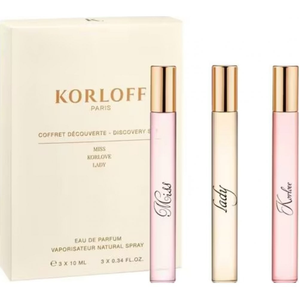 Korloff Korloff Paris Discovery Set EDP 3X10ml - Health & Beauty > Personal Care > Cosmetics > Perfumes & Colognes > Eaux de Parfum EDP