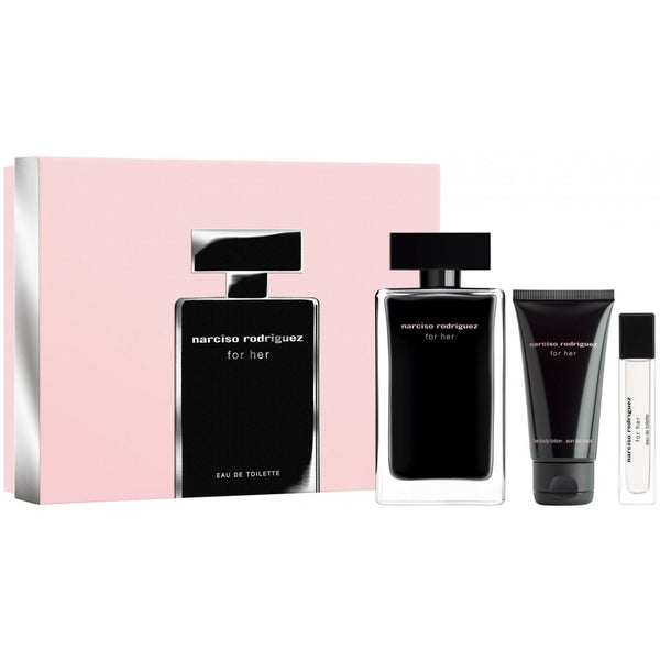 Narciso Rodriguez Narciso Rodriguez For Her 100ml EDT Spray + 50ml Body Lotion + 10ml EDT Spray - Health & Beauty > Personal Care > Cosmetics > Perfumes & Colognes > Eaux De Toilette EDT