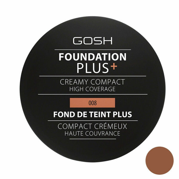 Gosh Gosh Foundation Plus+ Creamy Compact - 8 Golden - Health & Beauty > Personal Care > Cosmetics > Makeup > Face Makeup > Foundations & Concealers