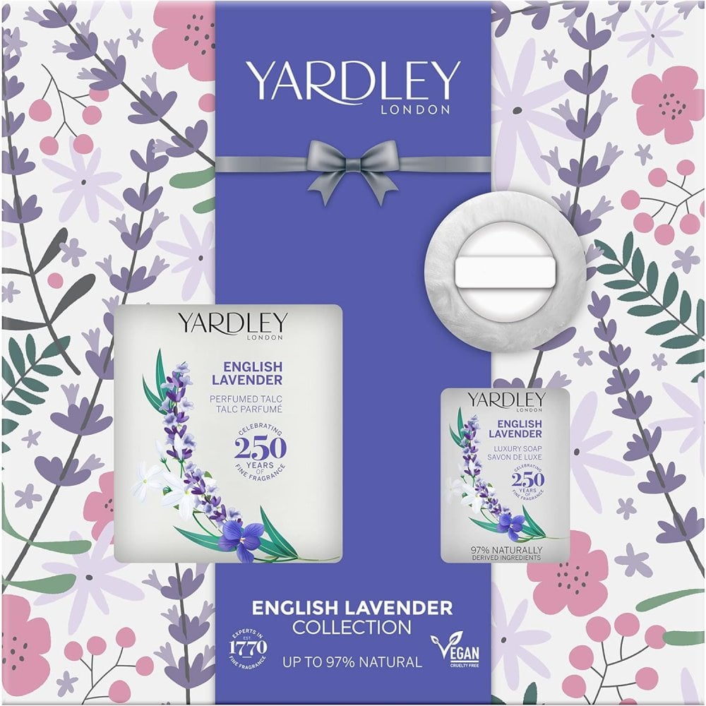 Yardley Yardley English Lavender Talc & Soap Talc 200G + Soap 100G +Dusting Puff Set - Health & Beauty > Personal Care > Cosmetics > Perfumes & Colognes Soap