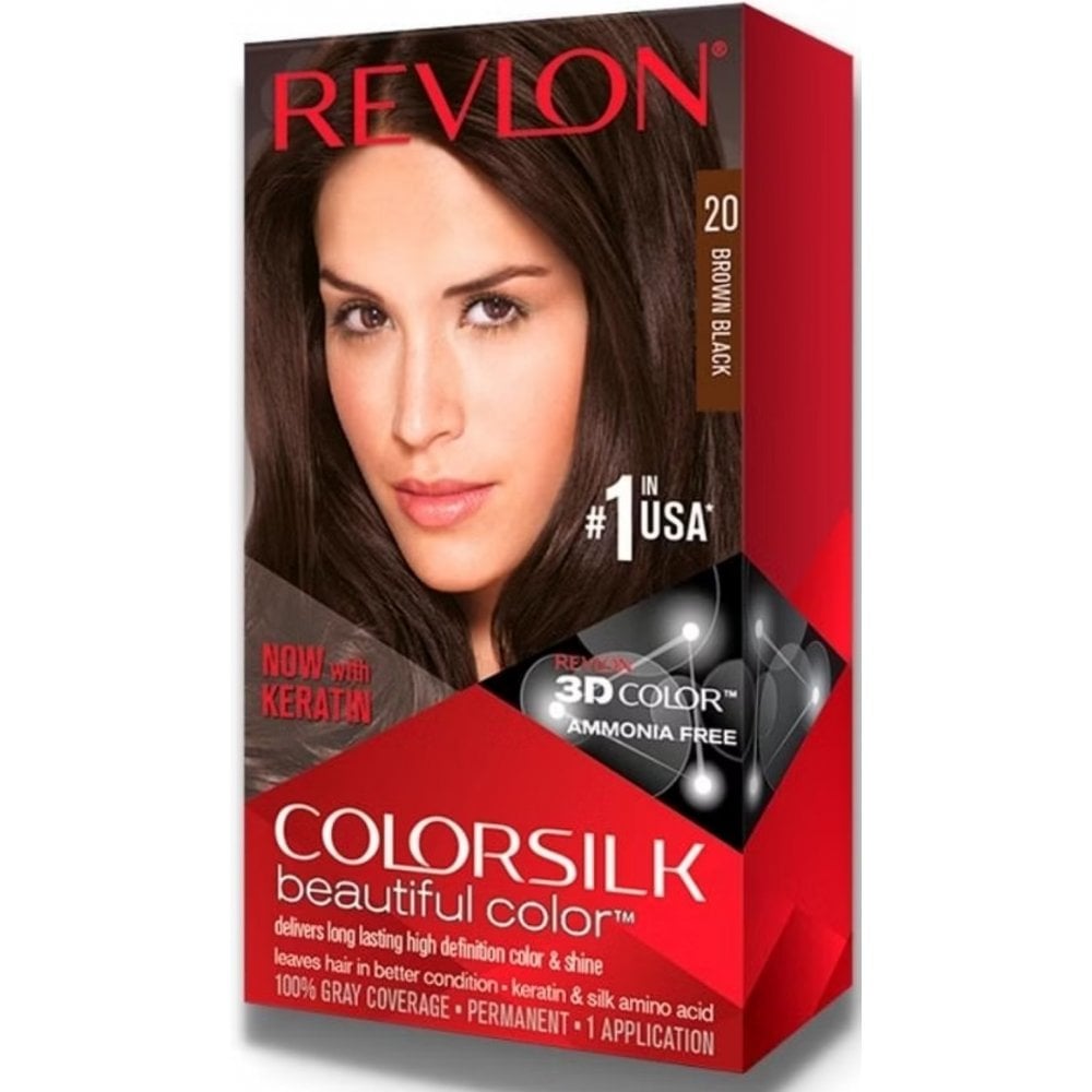 Revlon Revlon Colorsilk Ammonia Free 20 Brown Black - Health & Beauty > Personal Care > Cosmetics Hair Dye