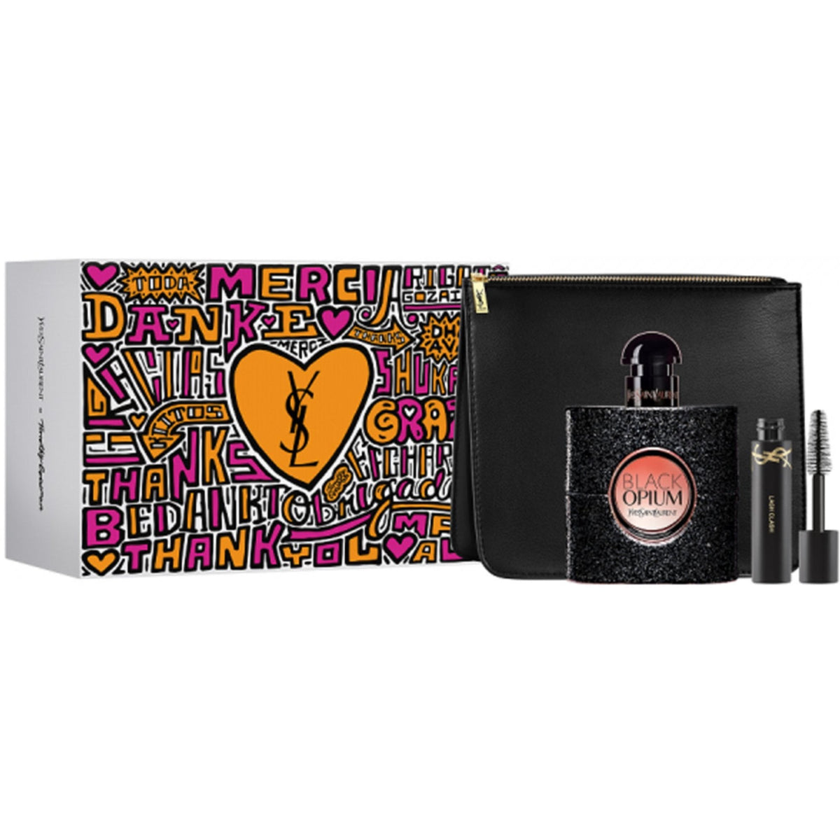 YSL YSL Black Opium Set: EDP Spray 50ml + Mini Mascara + Pouch - Health & Beauty > Personal Care > Cosmetics > Cosmetic Sets EDP