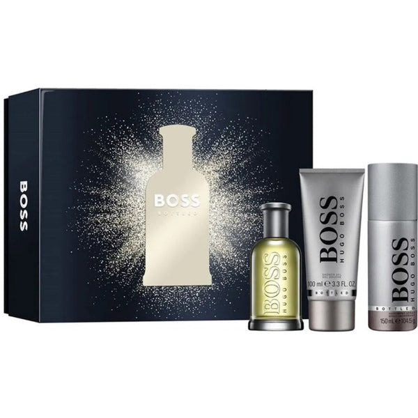 Hugo Boss Hugo Boss Boss Bottled 100ml EDT Spray + 150ml Deodorant Spray + 100ml Shower Gel - Health & Beauty > Personal Care > Cosmetics > Bath & Body Gift Sets