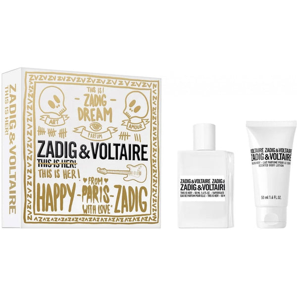Zadig & Voltaire Zadig & Voltaire This Is Her! Gift Set: 50ml EDP Spray + Body Lotion 50ml - Health & Beauty > Personal Care > Cosmetics > Bath & Body Gift Sets