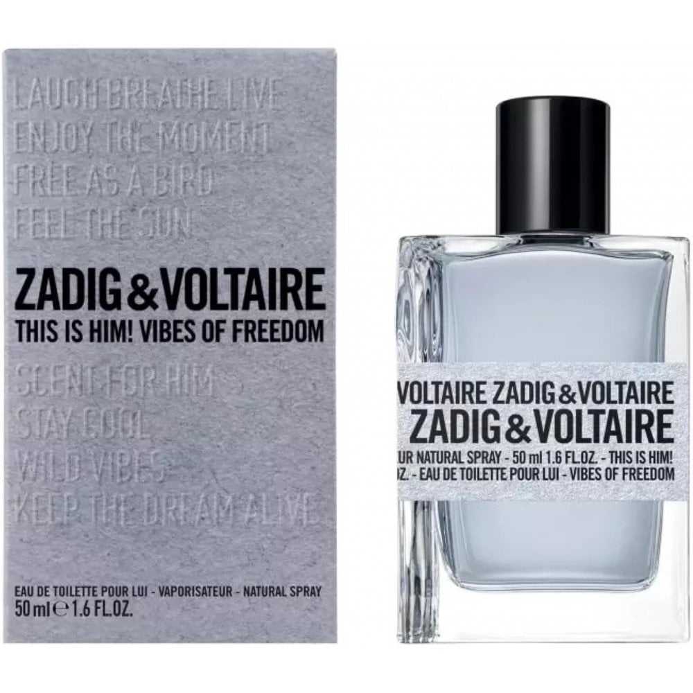 Zadig & Voltaire Zadig & Voltaire This Is Him! Vibes Of Freedom 50ml EDT Spray - Health & Beauty > Personal Care > Cosmetics > Perfumes & Colognes > Eaux De Toilette