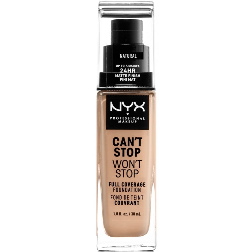 Nyx NYX Can't Stop Won't Stop 24H Foundation 30ml - Natural - Health & Beauty > Personal Care > Cosmetics > Makeup > Face Makeup > Foundations & Concealers