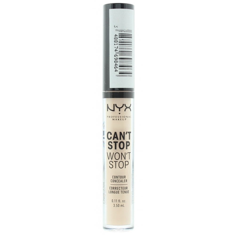 Nyx NYX Can't Stop Won't Stop 24H Concealer 3.5ml - Light Ivory - Health & Beauty > Personal Care > Cosmetics > Makeup > Face Makeup > Foundations & Concealers