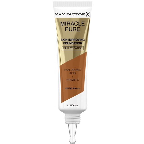 MAX FACTOR Max Factor Miracle Pure Skin Improving 24H Hydration Foundation 30ml - 93 Mocha - Health & Beauty > Personal Care > Cosmetics > Makeup > Face Makeup > Foundations & Concealers
