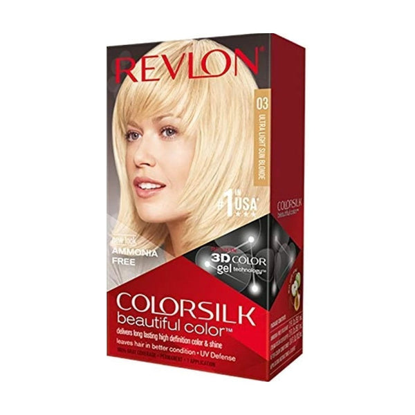 Revlon Revlon Colorsilk Ammonia Free Hair Colour - 03 Ultra Light Sun Blonde - Hair Dye