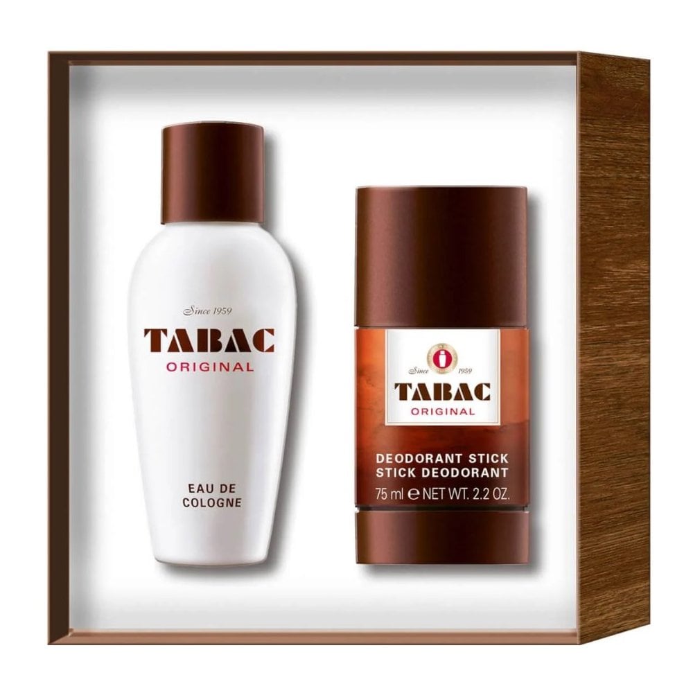Tabac Tabac Original Gift Set 100ml EDC Spray + 75ml Deodorant Stick - Health & Beauty > Personal Care > Cosmetics > Perfumes & Colognes > Colognes
