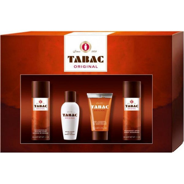 Tabac Tabac Aftershave 50ml Lotion + 50ml Shower Gel + 50ml Deodorant Spray + 50ml Shave Foam - Health & Beauty > Personal Care > Cosmetics > Perfumes & Colognes Lotion
